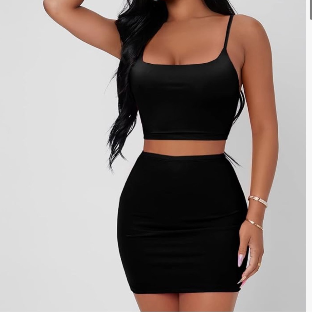Amazon Two Piece Set Black Small